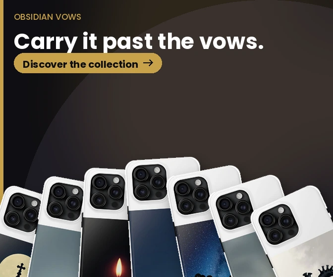 Obsidian Vows: Gothic wedding and bridal-party cases.